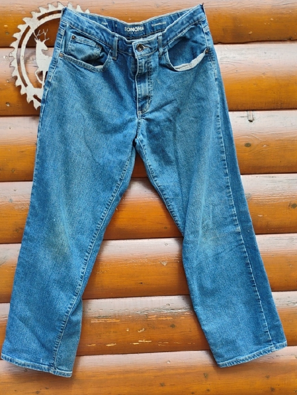 👖 Sonoma Jeans The Everyday Jean Straight Sz 18 Comfort Stretch VNPLC